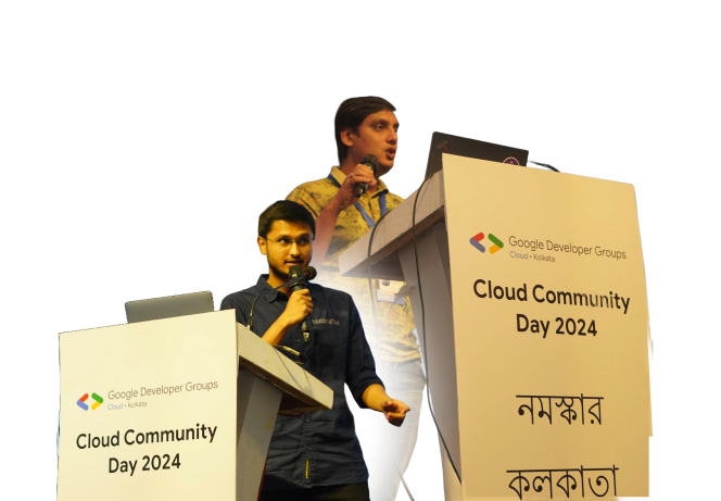 Hosts at Cloud Community Day