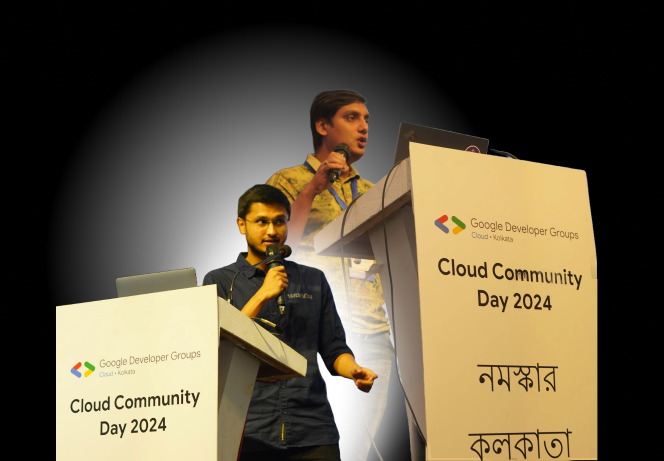 Hosts at Cloud Community Day